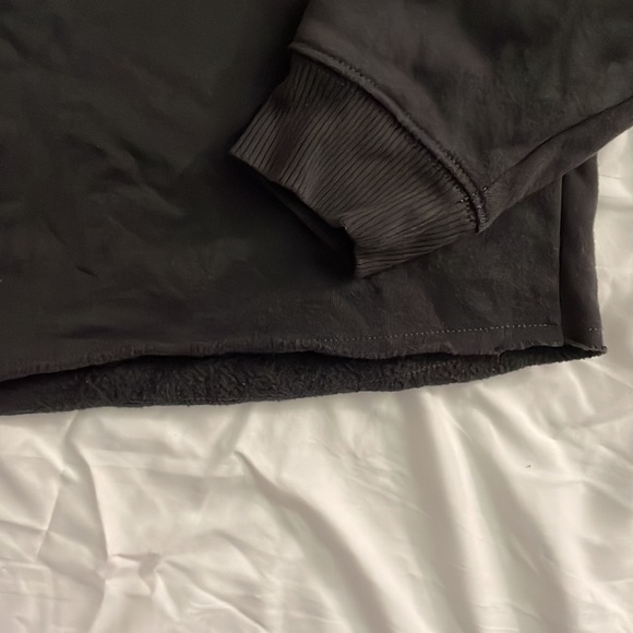 American eagle lace up fleece crewneck size M - Picture 4 of 4